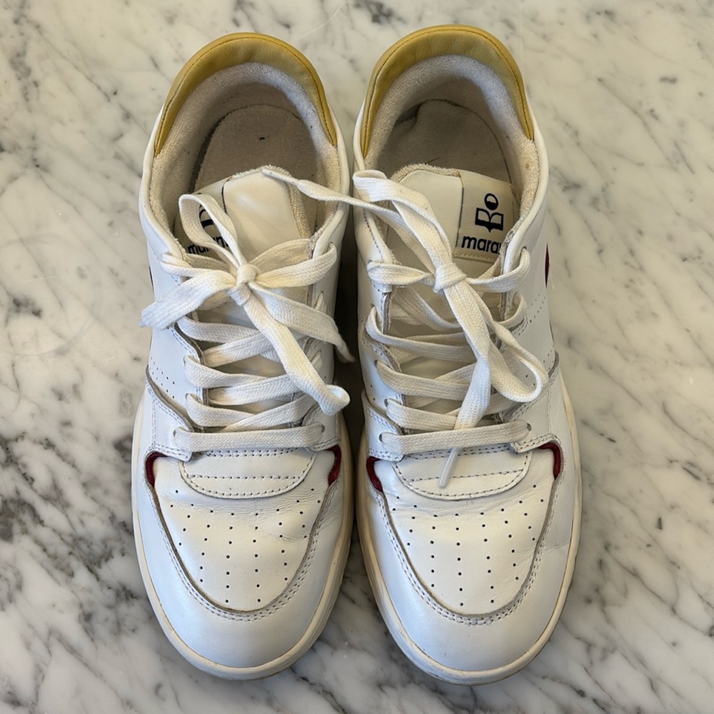 Women's Isabel Marant Emree Low Top Leather Sneakers, FR 39/US 9